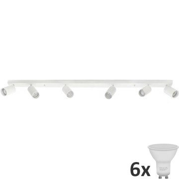 LED Spotlight ANGIE 6xGU10/6W/230V white