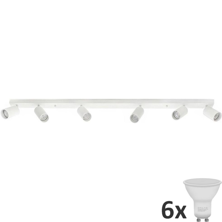 LED Spotlight ANGIE 6xGU10/6W/230V white