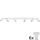 LED Spotlight ANGIE 6xGU10/6W/230V white