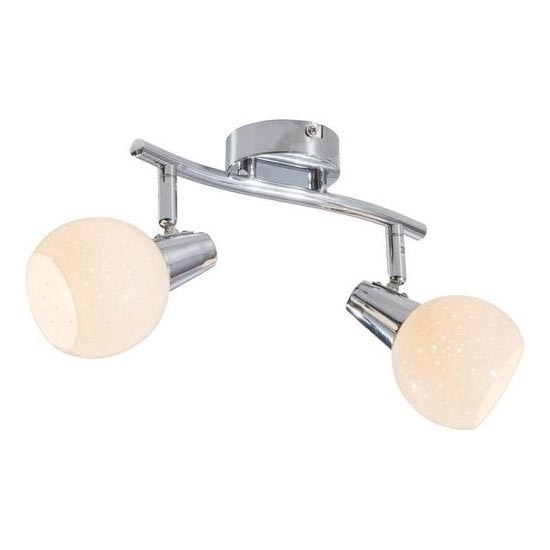 LED Spotlight DOXY 2xE14/4W/230V shiny chrome