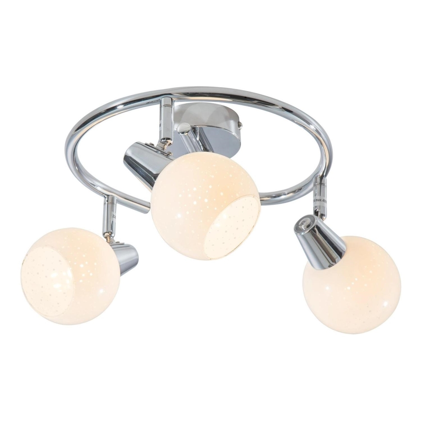 LED Spotlight DOXY 3xE14/4W/230V shiny chrome