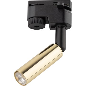 LED Spotlight for 1-phase rail system LAGOS 1xG9/3W/230V gold/black