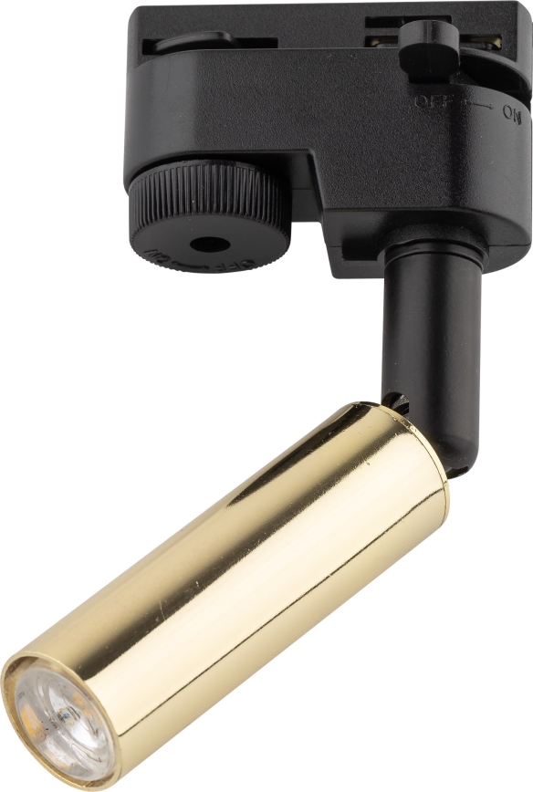 LED Spotlight for 1-phase rail system LAGOS 1xG9/3W/230V gold/black