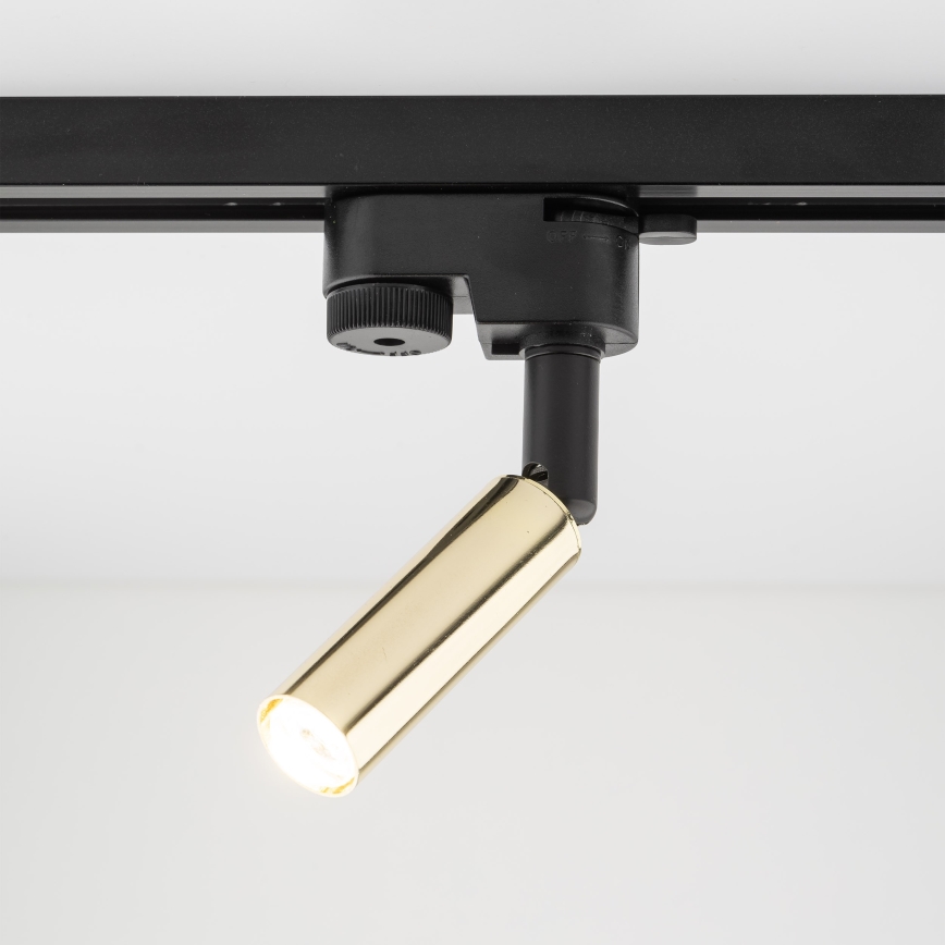 LED Spotlight for 1-phase rail system LAGOS 1xG9/3W/230V gold/black