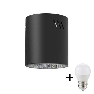 LED Spotlight GEORGE 1xE27/6W/230V d. 11 cm black