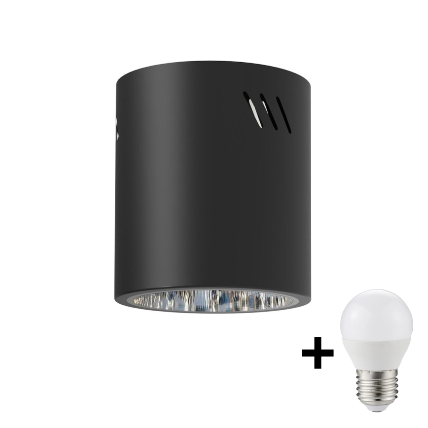 LED Spotlight GEORGE 1xE27/6W/230V d. 11 cm black