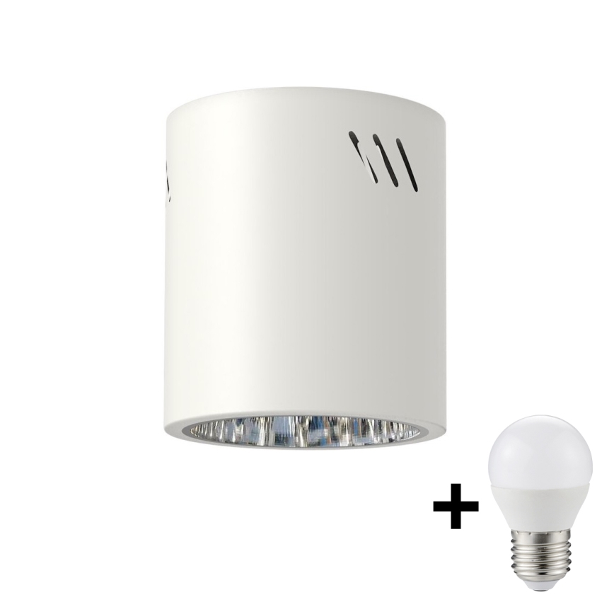 LED Spotlight GEORGE 1xE27/6W/230V d. 11 cm white