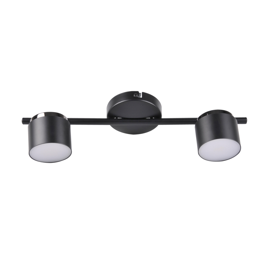 LED Spotlight KUBIK 2xLED/4,2W/230V black
