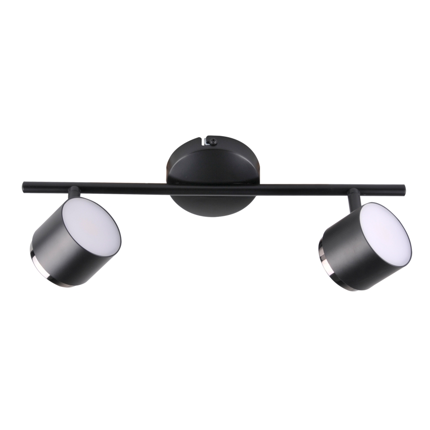 LED Spotlight KUBIK 2xLED/4,2W/230V black