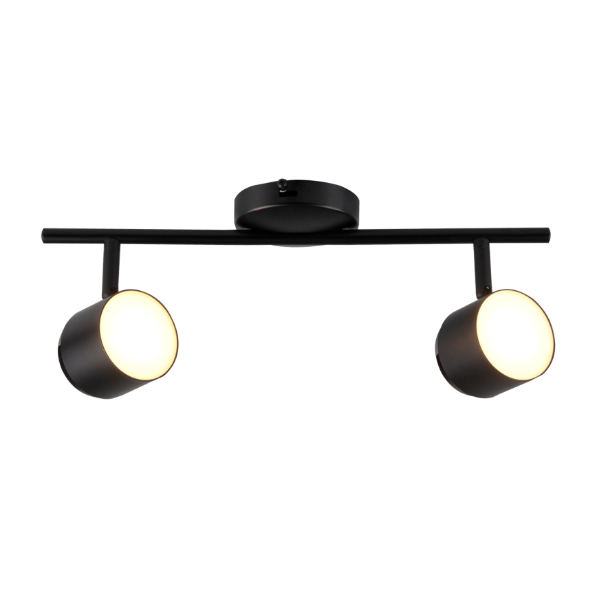 LED Spotlight KUBIK 2xLED/4,2W/230V black