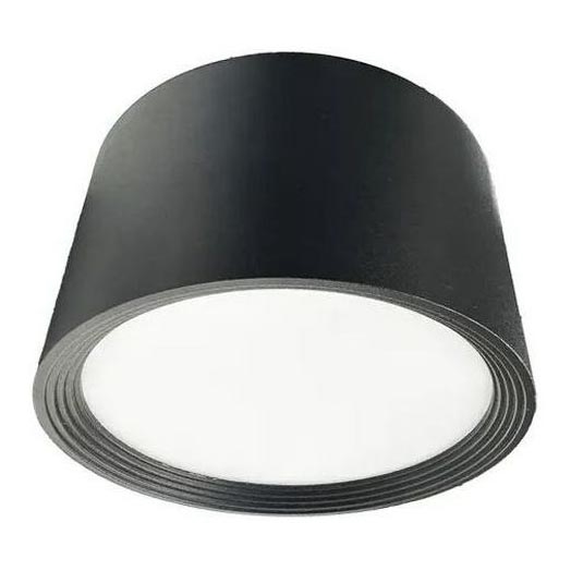 LED Spotlight LED/12W/230V 4000K d. 10 cm black