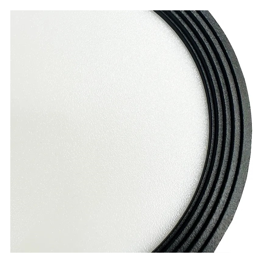 LED Spotlight LED/12W/230V 4000K d. 10 cm black