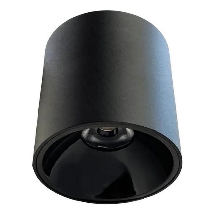 LED Spotlight LED/16W/230V 4000K d. 10 cm black