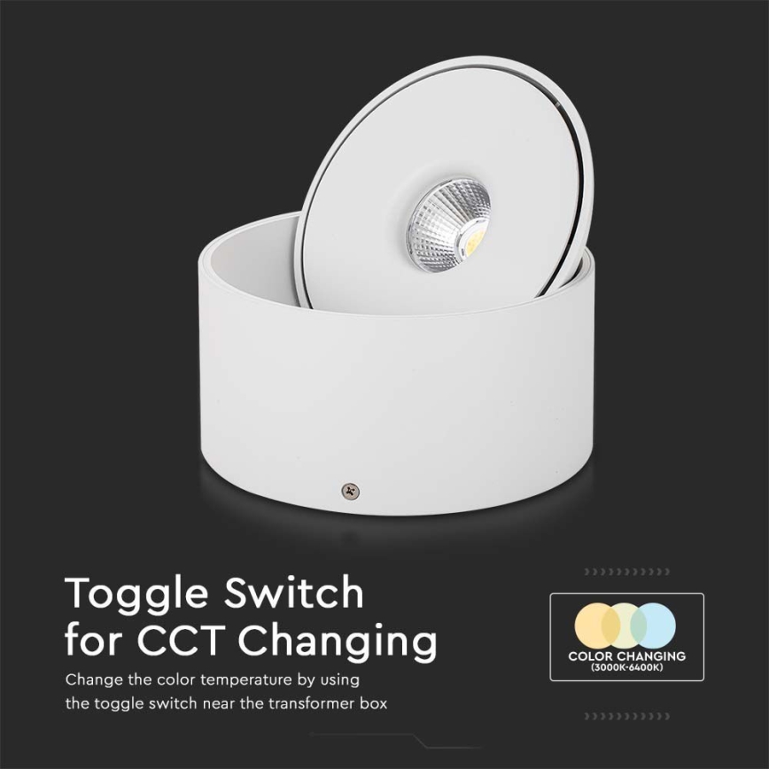 LED Flexible spotlight LED/28W/230V 3000/4000/6400K CRI 90 white