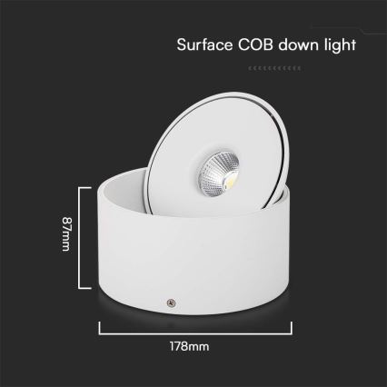 LED Flexible spotlight LED/28W/230V 3000/4000/6400K CRI 90 white