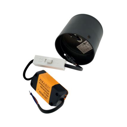 LED spotlight LED/5W/230V 3000/4000/6400K pr. 7,5 cm black