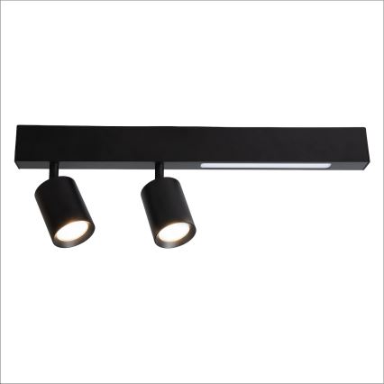 LED Spotlight MAGNET LED/5W/230V + 2xGU10/60W 3000/4000K black