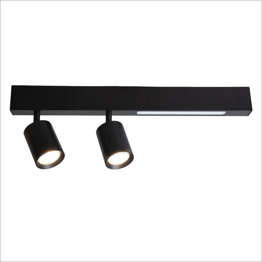 LED Spotlight MAGNET LED/5W/230V + 2xGU10/60W 3000/4000K black
