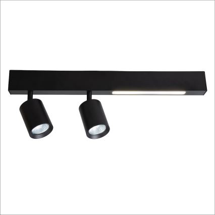 LED Spotlight MAGNET LED/5W/230V + 2xGU10/60W 3000/4000K black