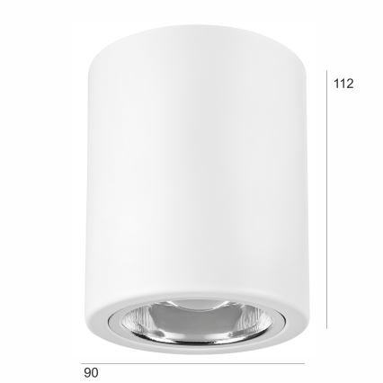 LED Spotlight TACO 1xE27/15W/230V white