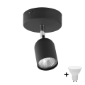 LED spotlight TOP 1xGU10/10W/230V Black