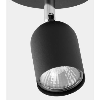 LED spotlight TOP 1xGU10/10W/230V Black