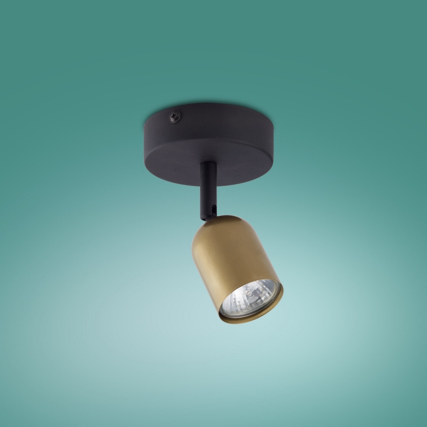 LED spotlight TOP 1xGU10/10W/230V gold/black