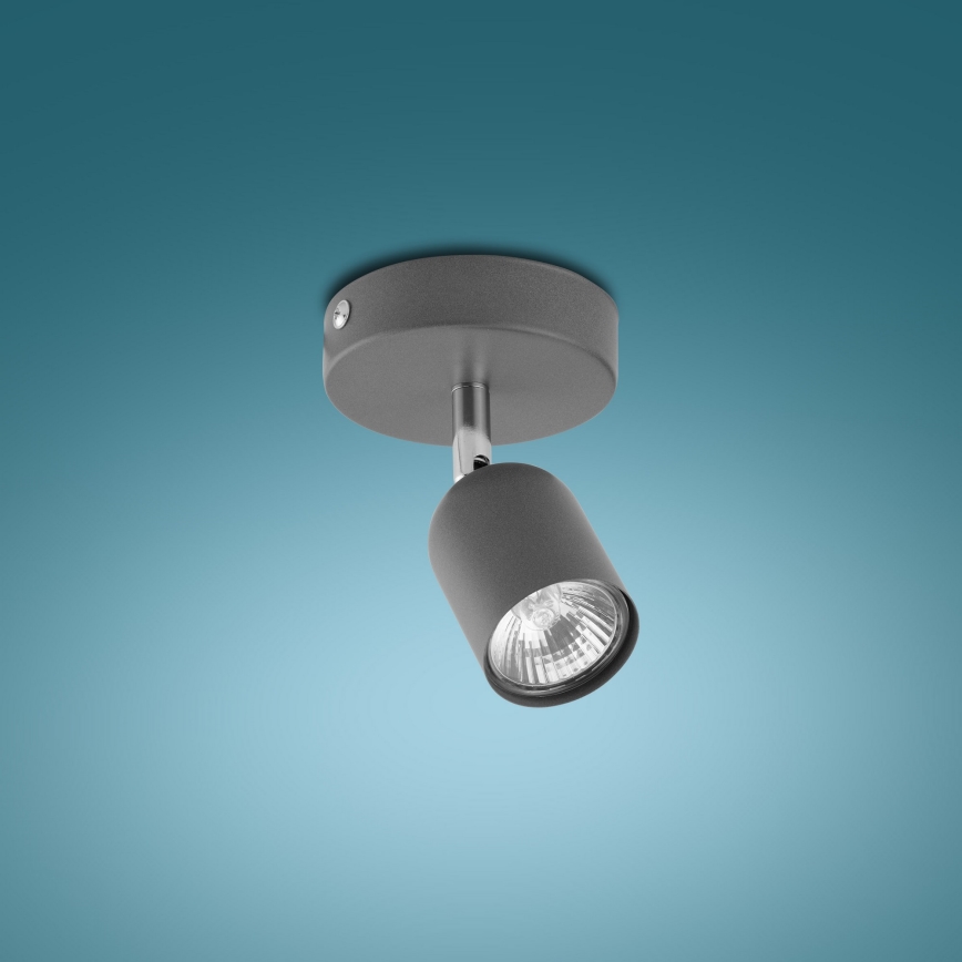 LED spotlight TOP 1xGU10/10W/230V gray
