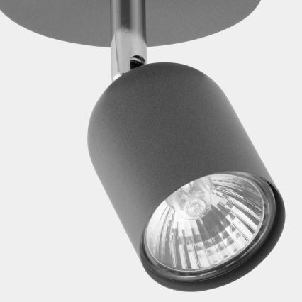 LED spotlight TOP 1xGU10/10W/230V gray