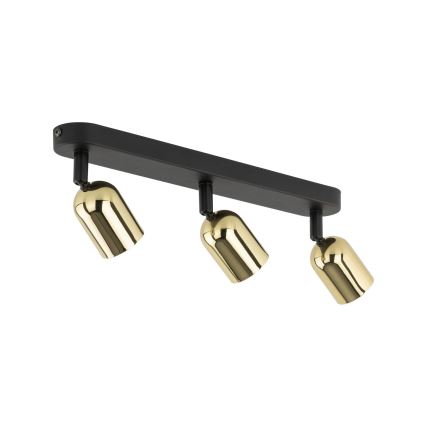 LED Spotlight TOP 3xGU10/10W/230V Black/Gold