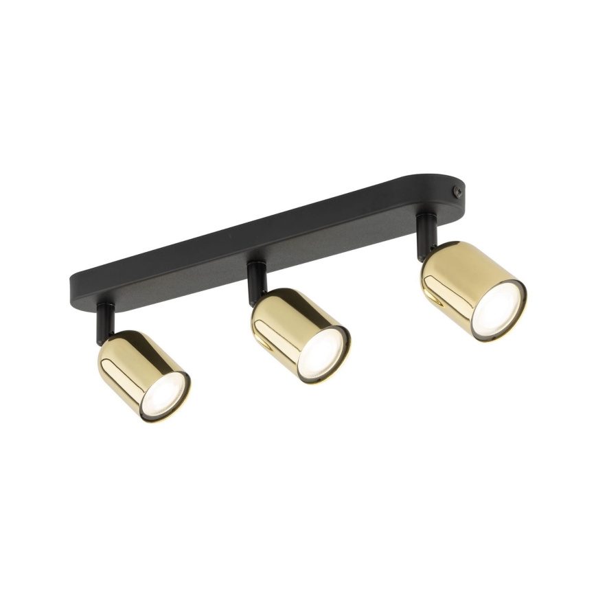 LED Spotlight TOP 3xGU10/10W/230V Black/Gold