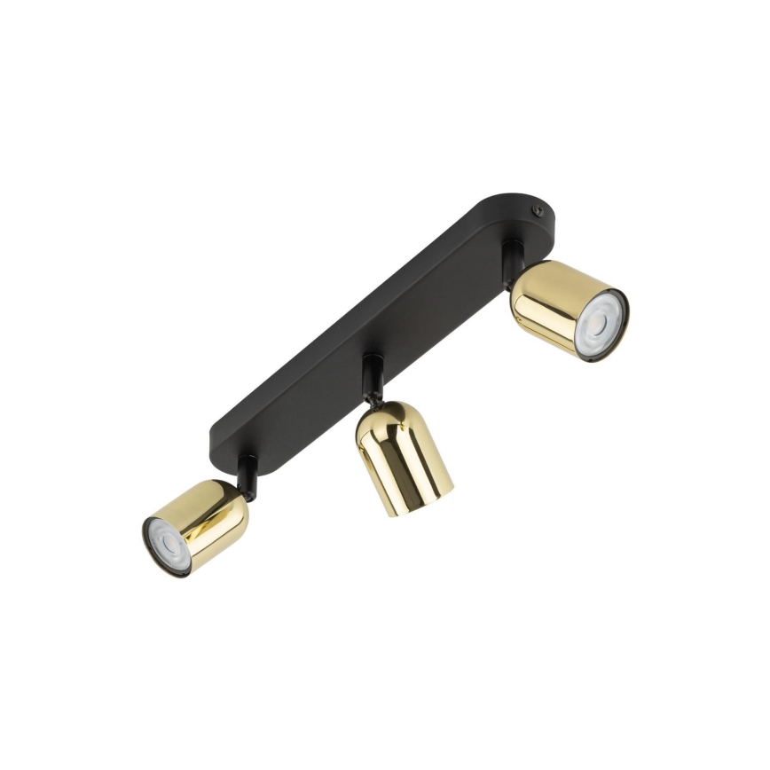 LED Spotlight TOP 3xGU10/10W/230V Black/Gold