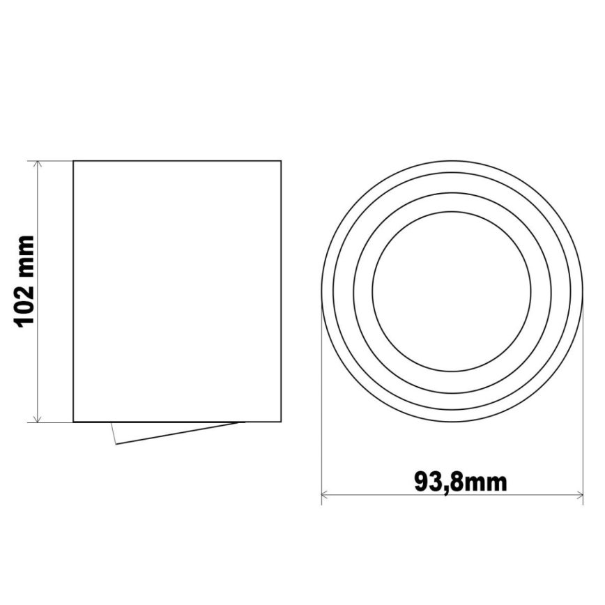 LED Spotlight TUBA 1xGU10/5W/230V 4000K white