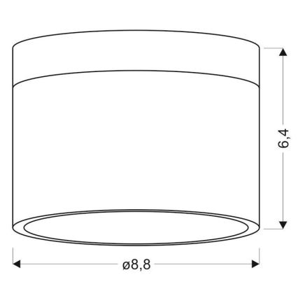 LED Spotlight TUBA LED/9W/230V white/black