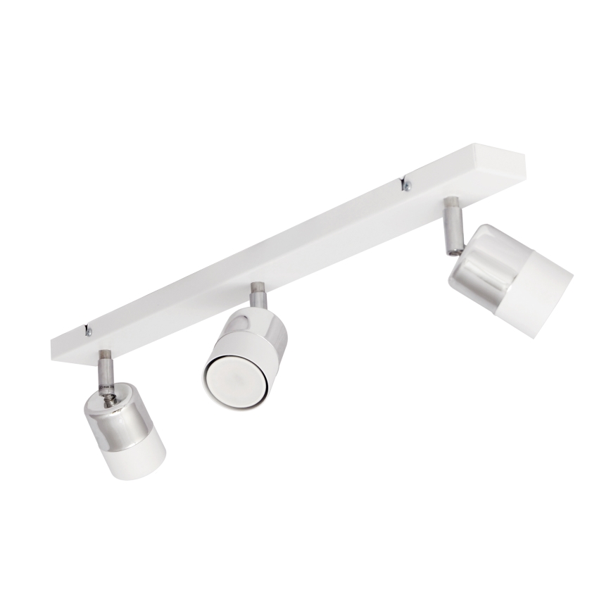 LED Spotlight TUBSSON 3xGU10/4,8W/230V white/shiny chrome