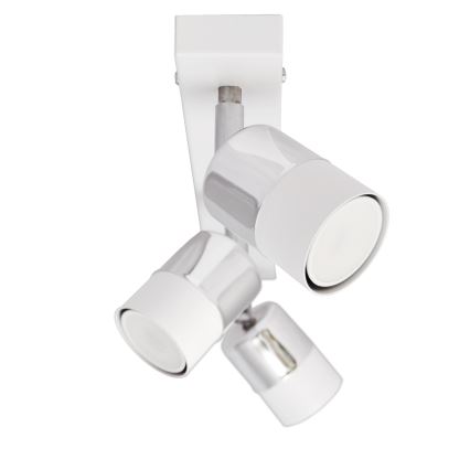 LED Spotlight TUBSSON 3xGU10/4,8W/230V white/shiny chrome
