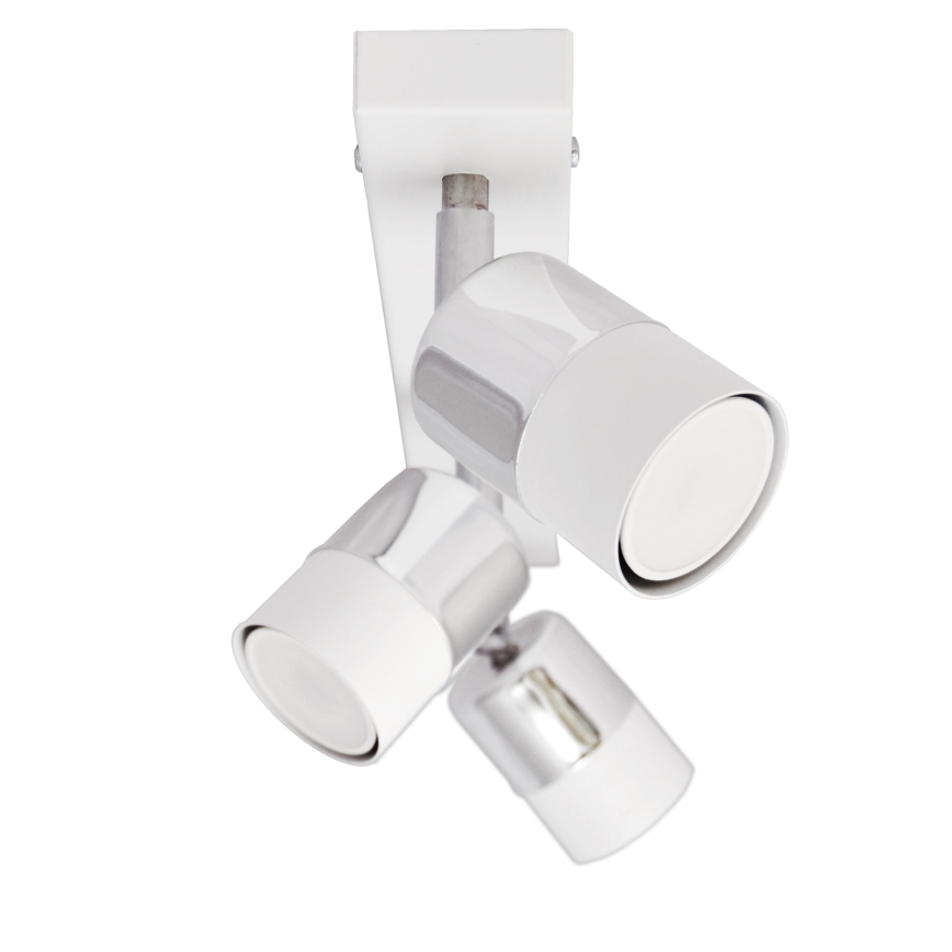 LED Spotlight TUBSSON 3xGU10/4,8W/230V white/shiny chrome