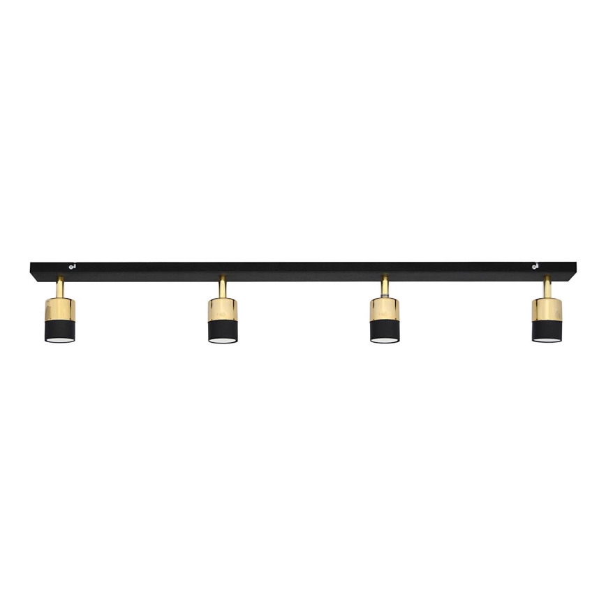 LED Spotlight TUBSSON 4xGU10/4,8W/230V black/gold