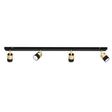 LED Spotlight TUBSSON 4xGU10/4,8W/230V black/gold