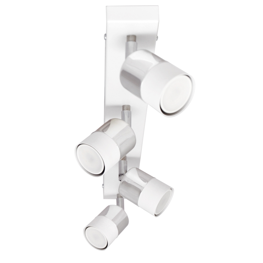 LED Spotlight TUBSSON 4xGU10/4,8W/230V white/shiny chrome