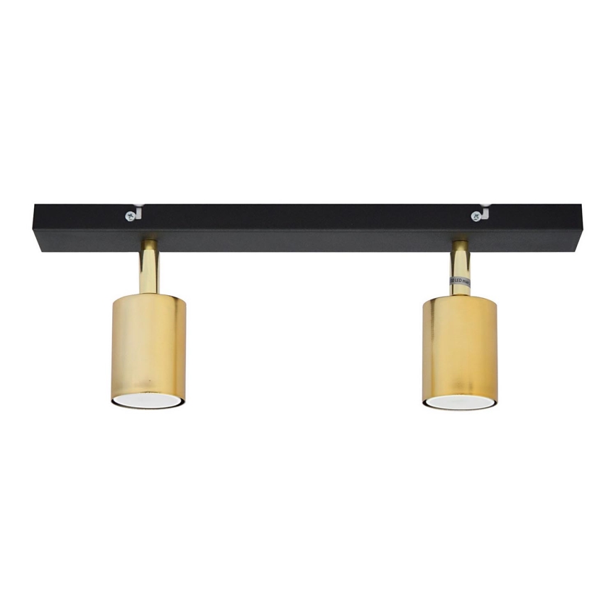 LED Spotlight TUNE 2xGU10/4,8W/230V gold/black