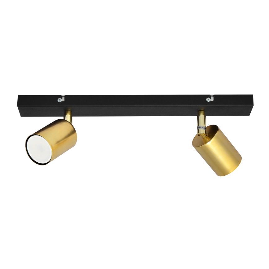 LED Spotlight TUNE 2xGU10/4,8W/230V gold/black