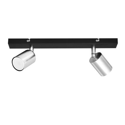 LED Spotlight TUNE 2xGU10/4,8W/230V matte chrome/black