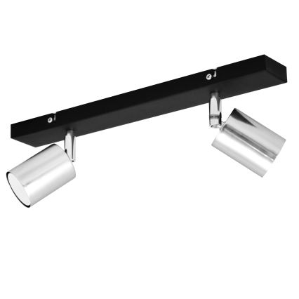 LED Spotlight TUNE 2xGU10/4,8W/230V matte chrome/black