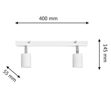 LED Spotlight TUNE 2xGU10/4,8W/230V white