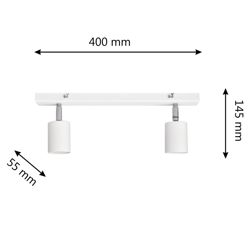 LED Spotlight TUNE 2xGU10/4,8W/230V white