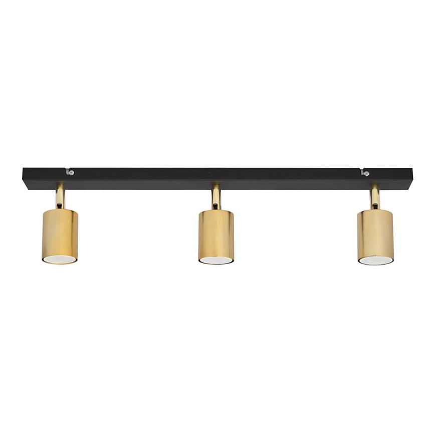 LED Spotlight TUNE 3xGU10/4,8W/230V gold/black