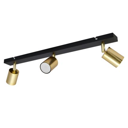 LED Spotlight TUNE 3xGU10/4,8W/230V gold/black