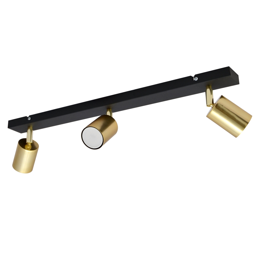 LED Spotlight TUNE 3xGU10/4,8W/230V gold/black