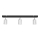LED Spotlight TUNE 3xGU10/4,8W/230V matte chrome/black